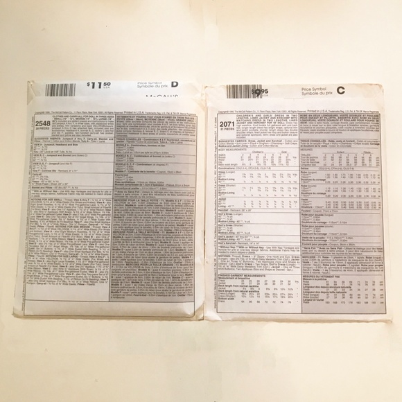 McCall's Girl"s Dress & Doll Patterns - Picture 2 of 2